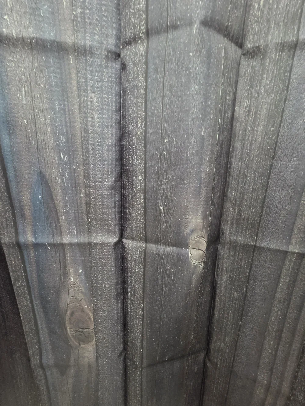 Long Water Resistant Rustic Wood-Print Shower Curtain